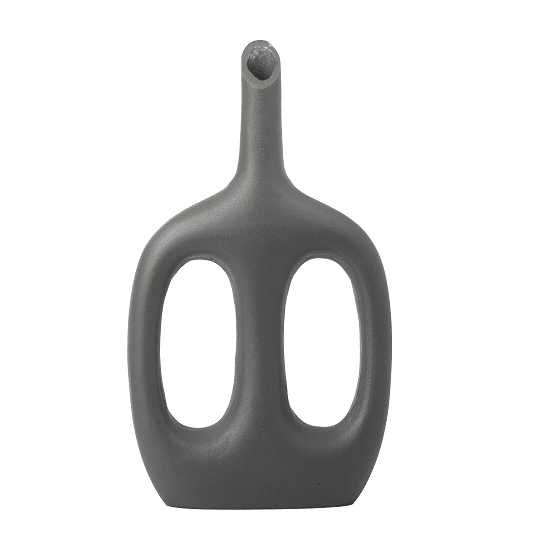 Otilia Grey Textured Vase - Ouch Cart 