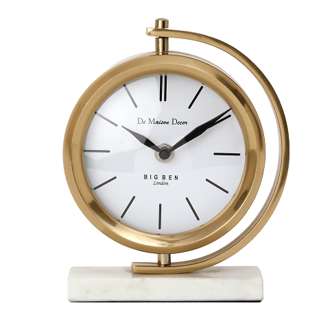 Marbellic Gold clock Table Clock - Ouch Cart 