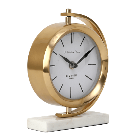 Marbellic Gold clock Table Clock - Ouch Cart 