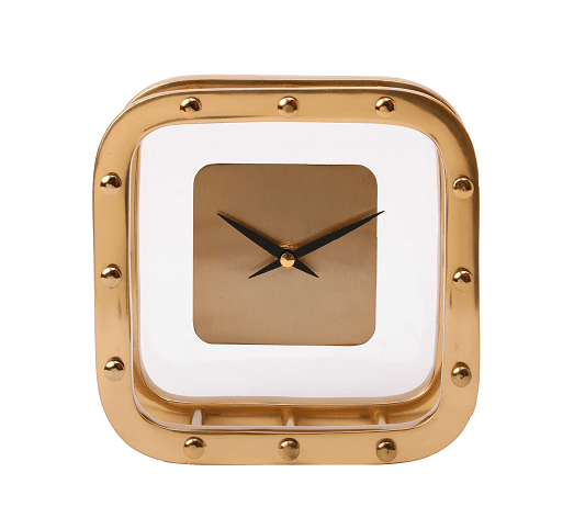 Aurelian Table Clock Gold - Ouch Cart 