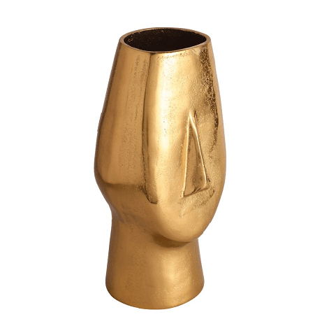 Flat Face Vase Gold - Ouch Cart 