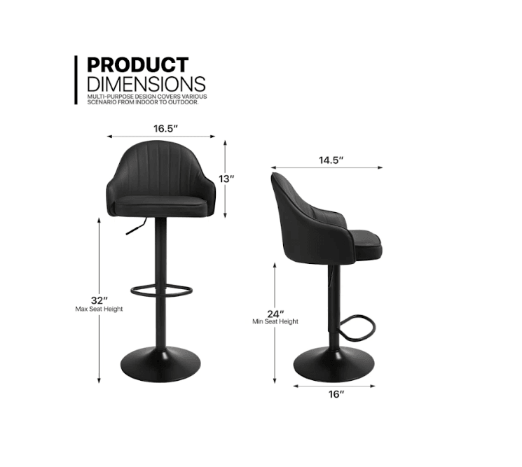 FRESSIA SWIEL BAR STOOL - Ouch Cart 