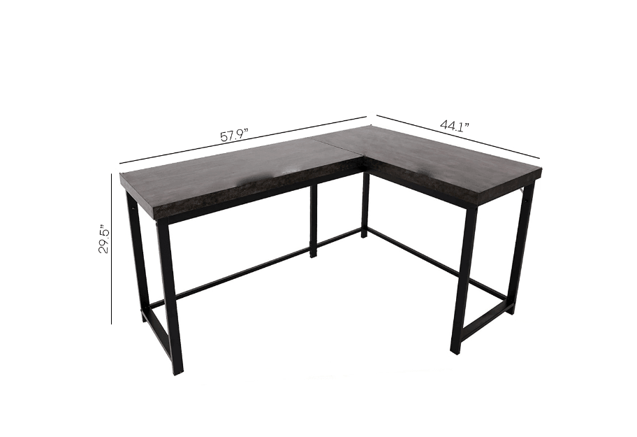 Modern Reversible L Shaped Computer Desk - Ouch Cart 