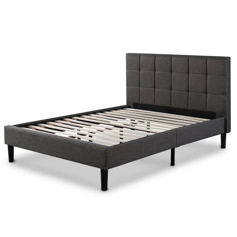 Cardington Padded Upholstered Bed Frame with Headboard - Ouch Cart 