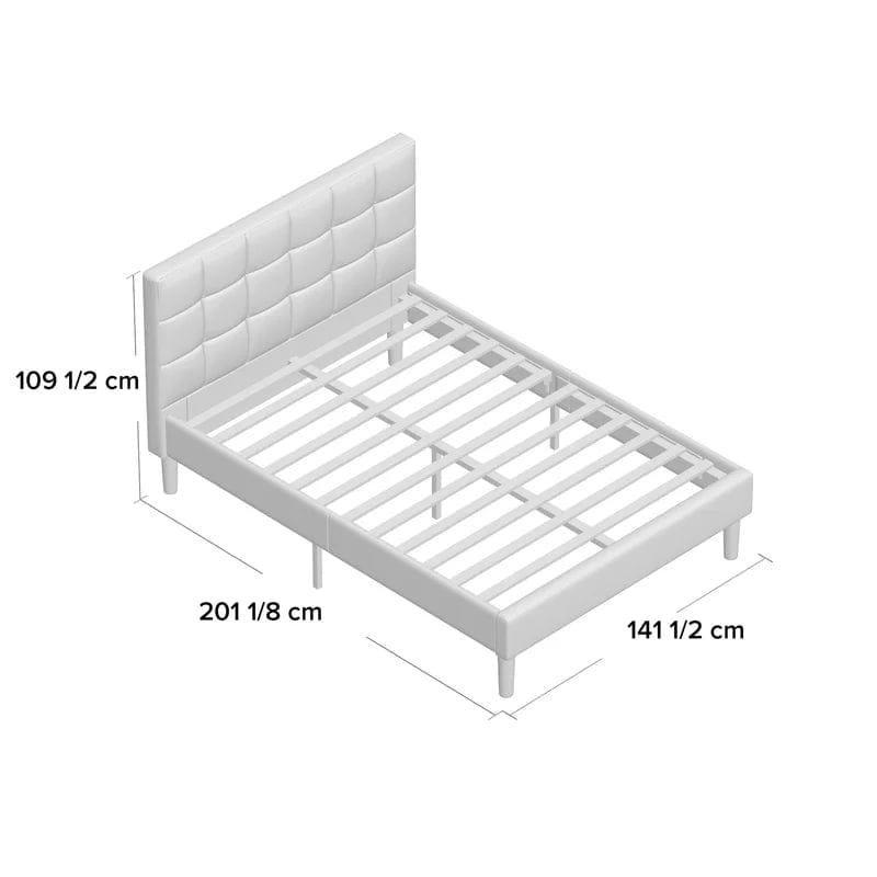 Cardington Padded Upholstered Bed Frame with Headboard