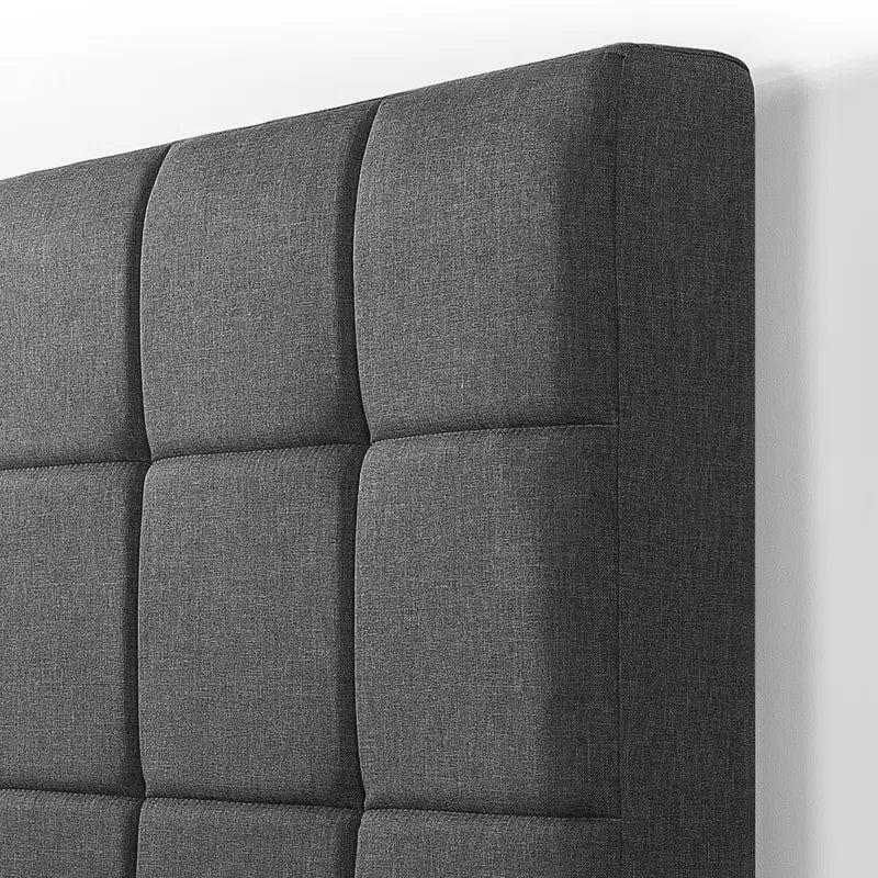 Cardington Padded Upholstered Bed Frame with Headboard - Ouch Cart 