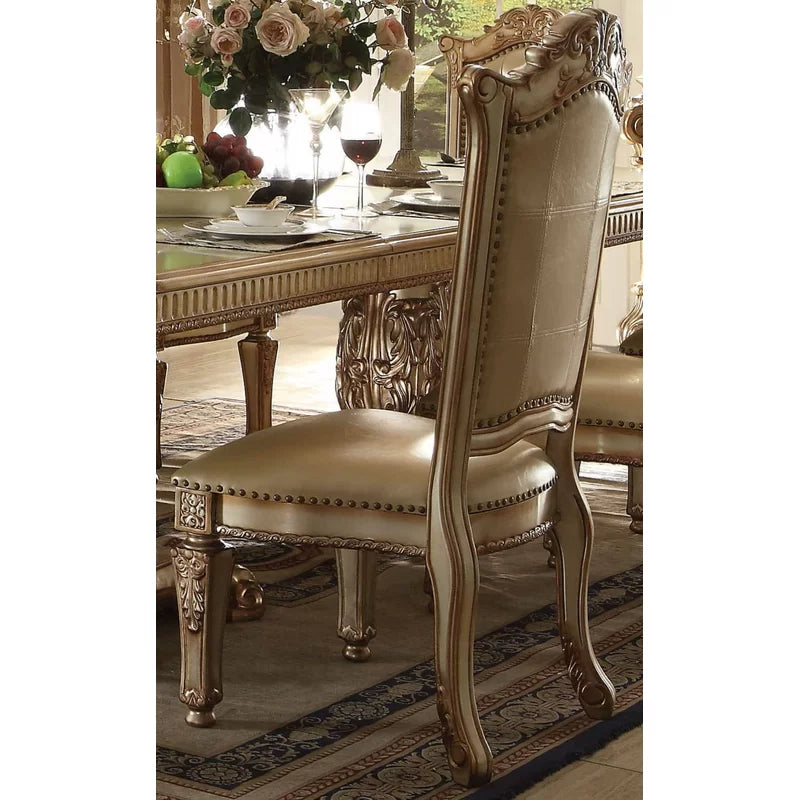 9 - Piece Solid Wood Double Pedestal Dining Set