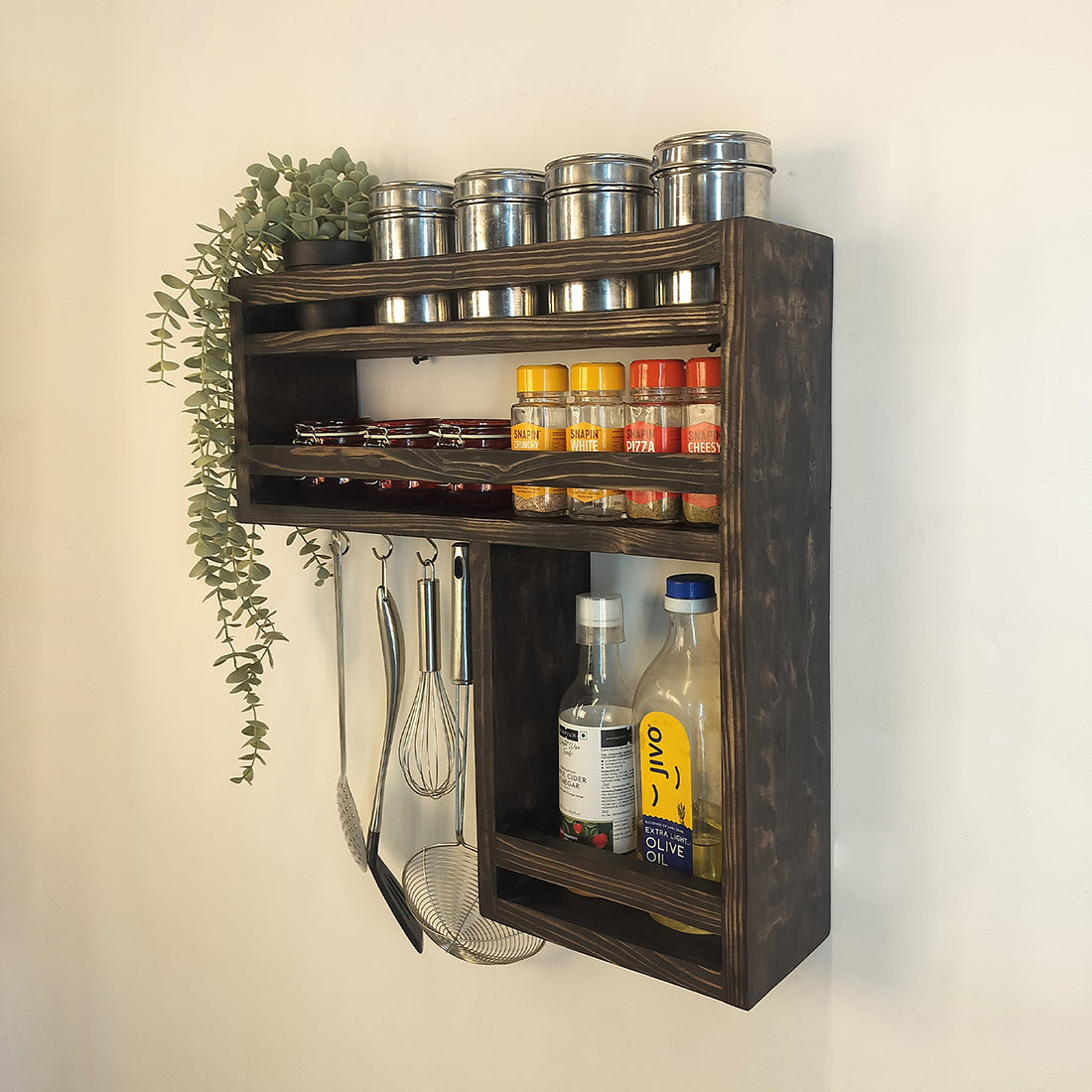 Caterina Wooden Kitchen Storage Rack