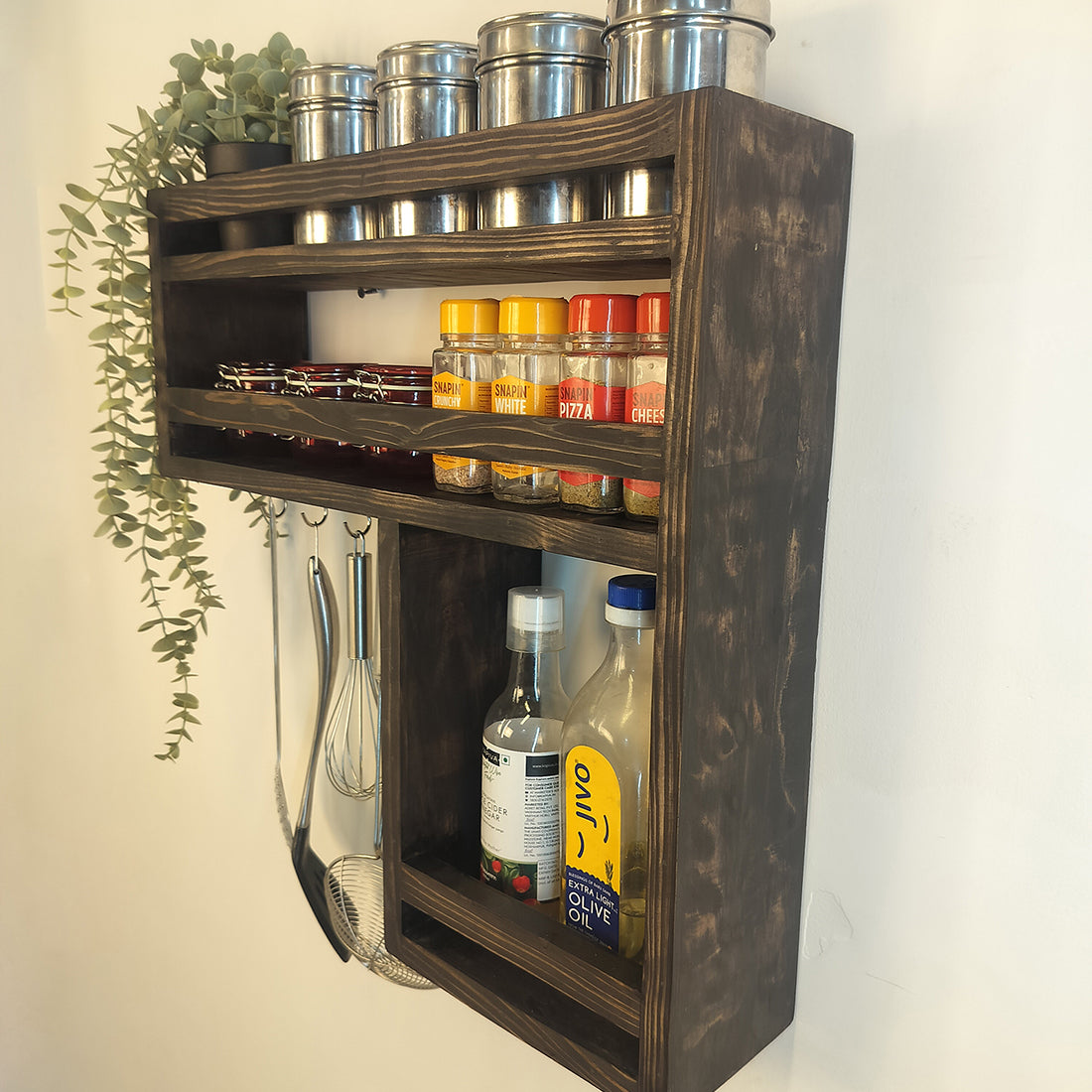 Caterina Wooden Kitchen Storage Rack