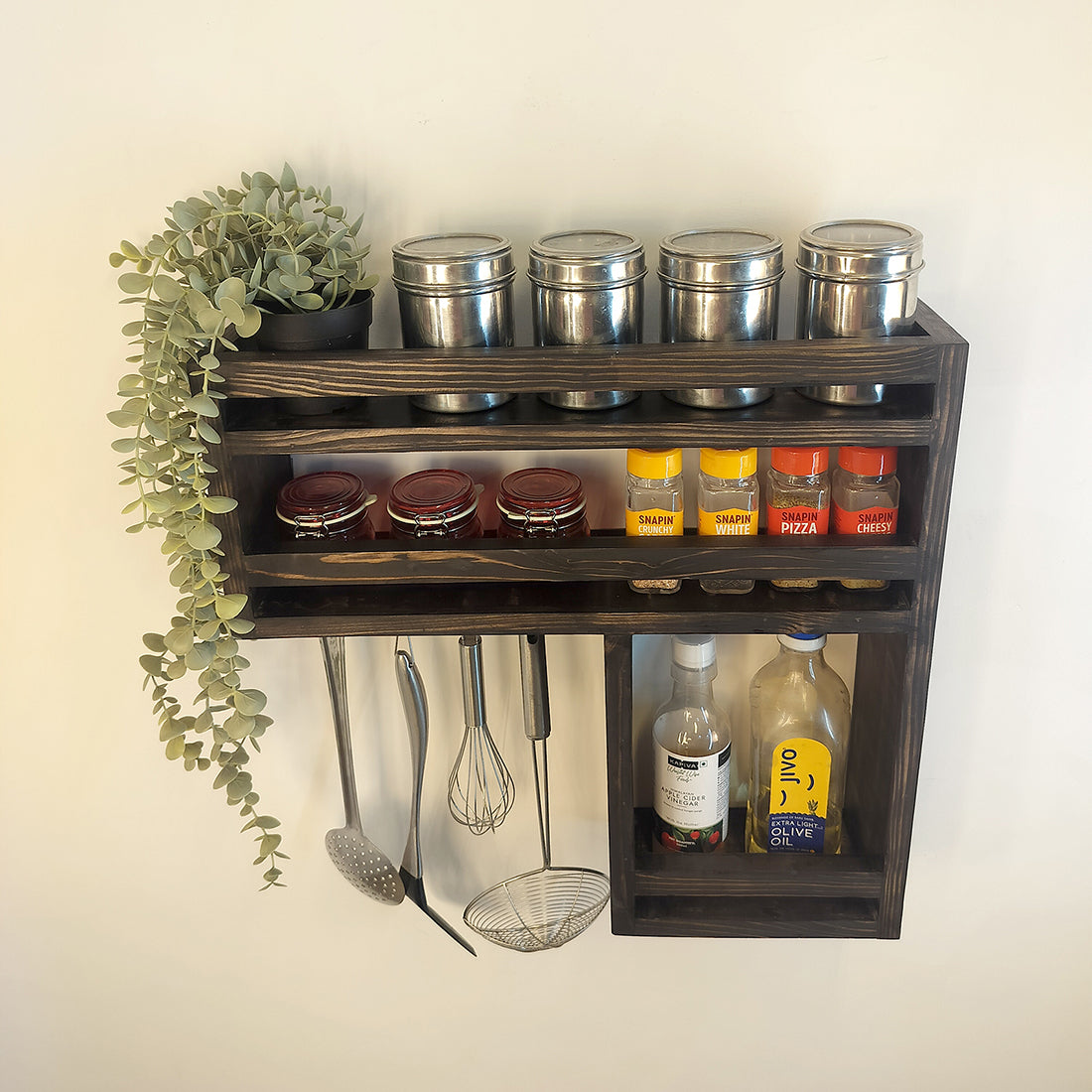 Caterina Wooden Kitchen Storage Rack-OUCH CART | Kitchen rack