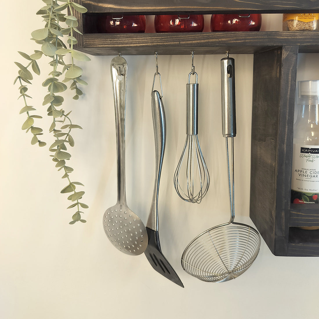 Caterina Wooden Kitchen Storage Rack