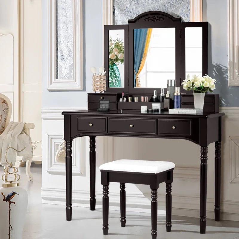 Juho Dressing Table with Mirror - Ouch Cart 