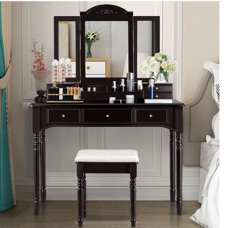 Juho Dressing Table with Mirror - Ouch Cart 