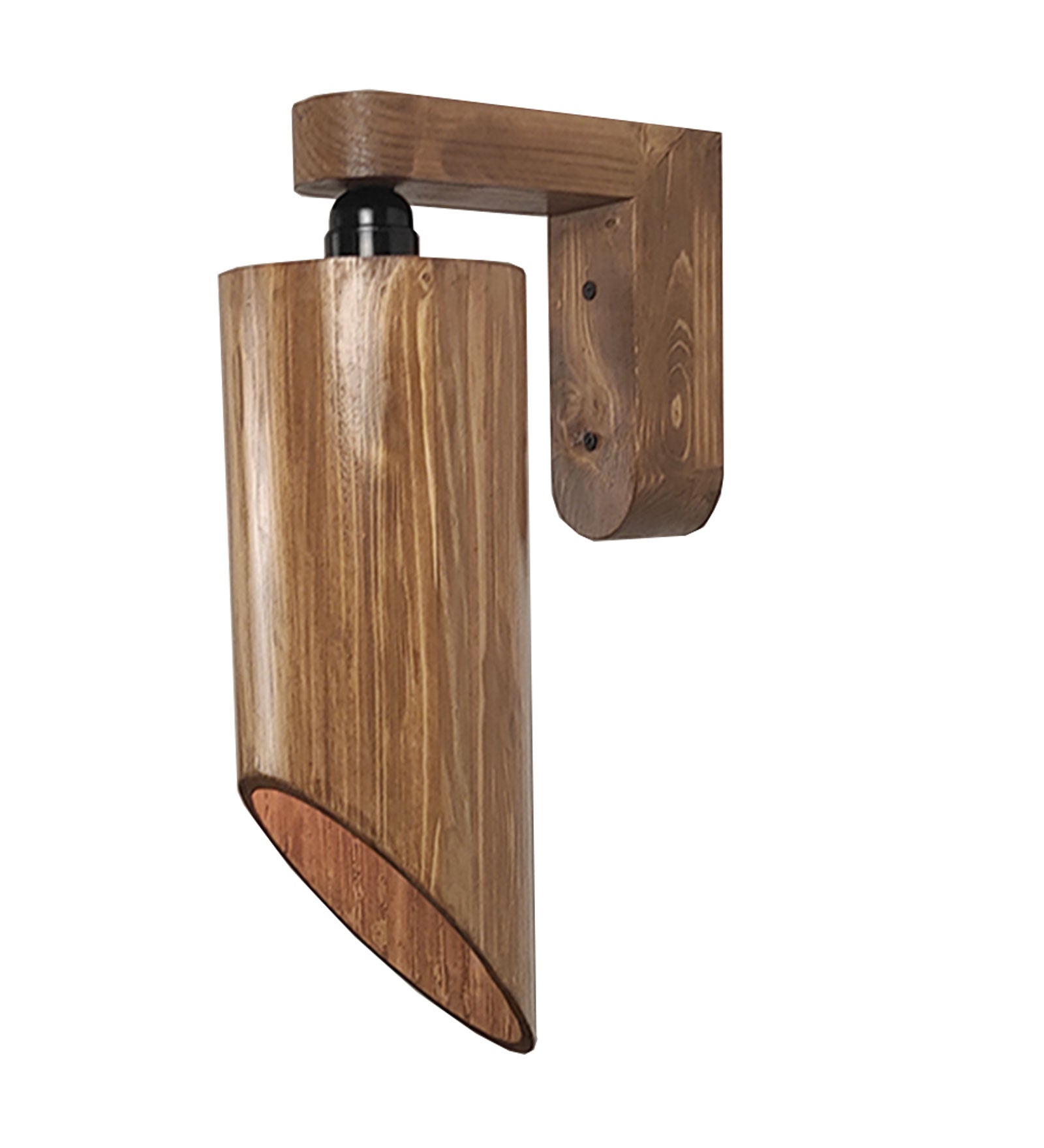 Cedar Brown Wooden Wall Light (BULB NOT INCLUDED)