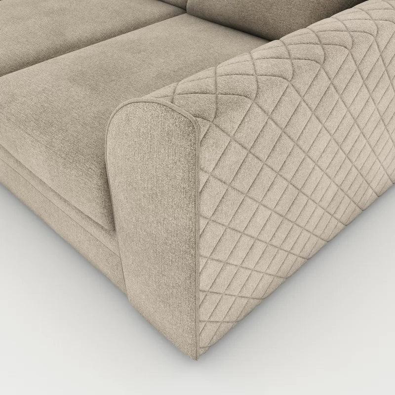 Chaudri 2 - Piece Upholstered Corner Sofa Chaise - Ouch Cart 
