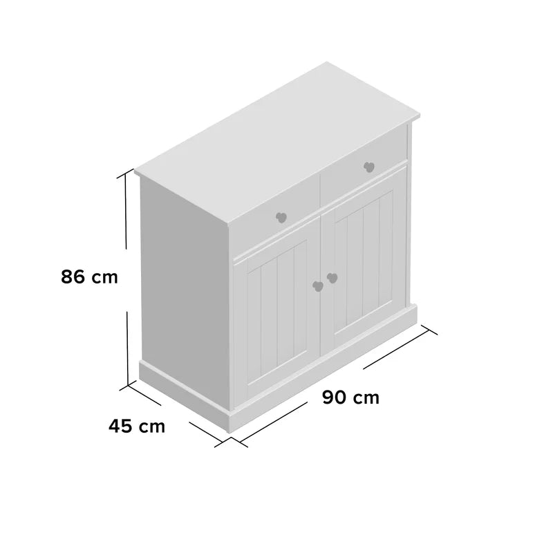 Thatcher  of drawers FSC Pierro 90 cm - solid pine wood