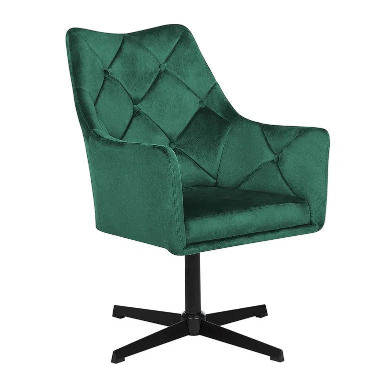 Chunn Upholstered Swivel Armchair - Ouch Cart 