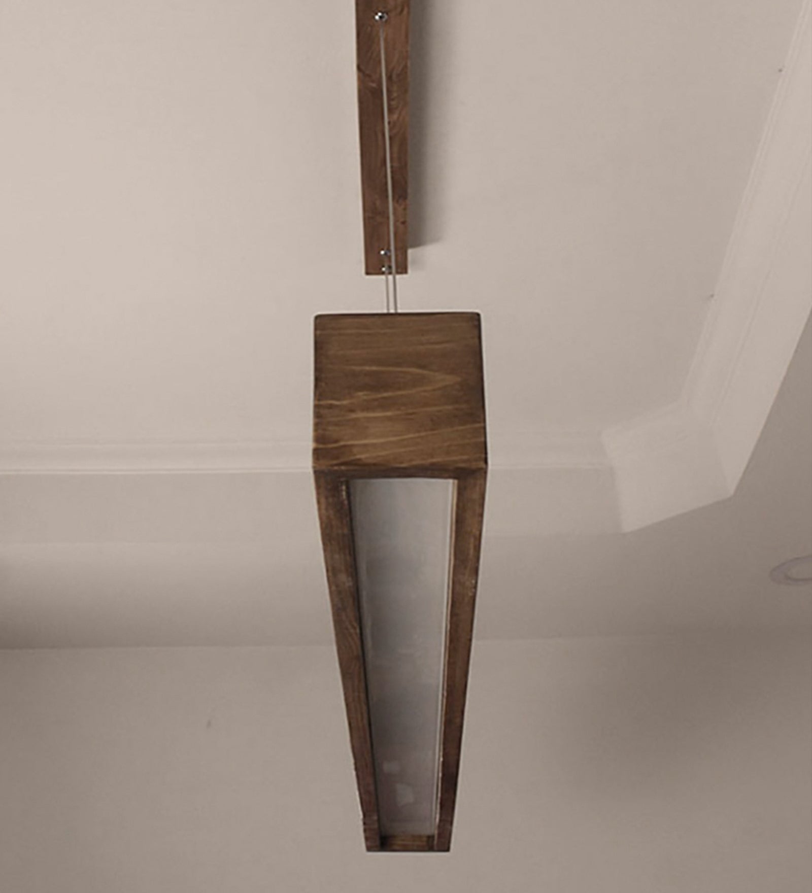 Clara 36 Brown Wooden LED Hanging Lamp