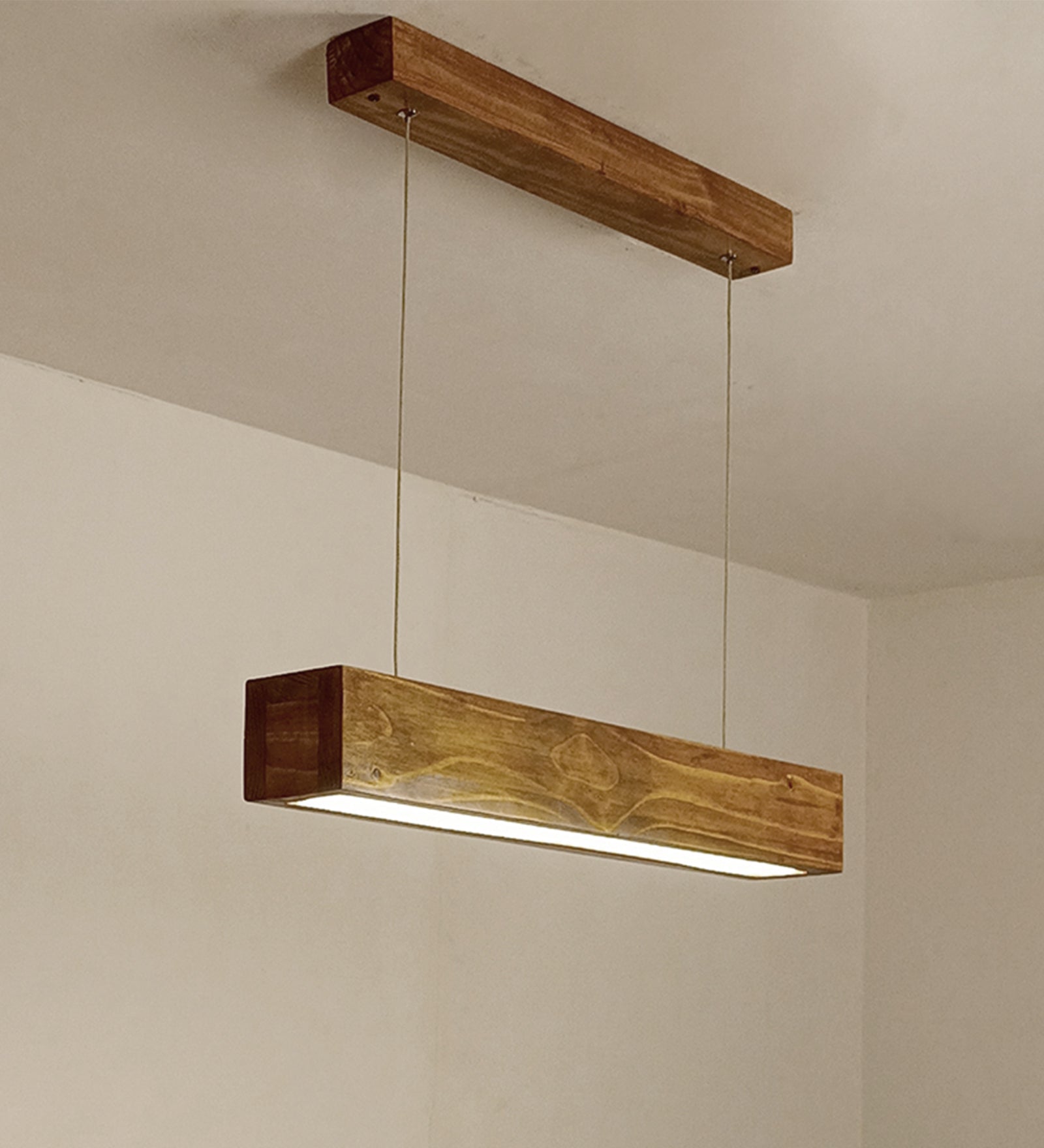 Sirius 24 Brown Wooden LED Hanging Lamp