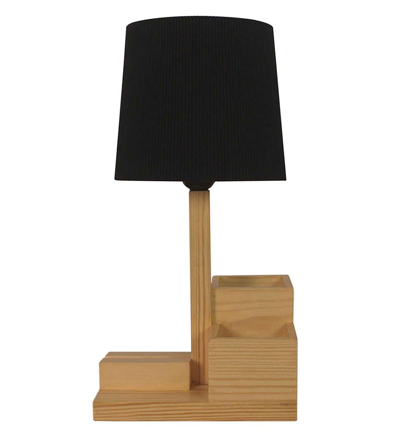 Minister Wooden Table Lamp With Mobile Stand