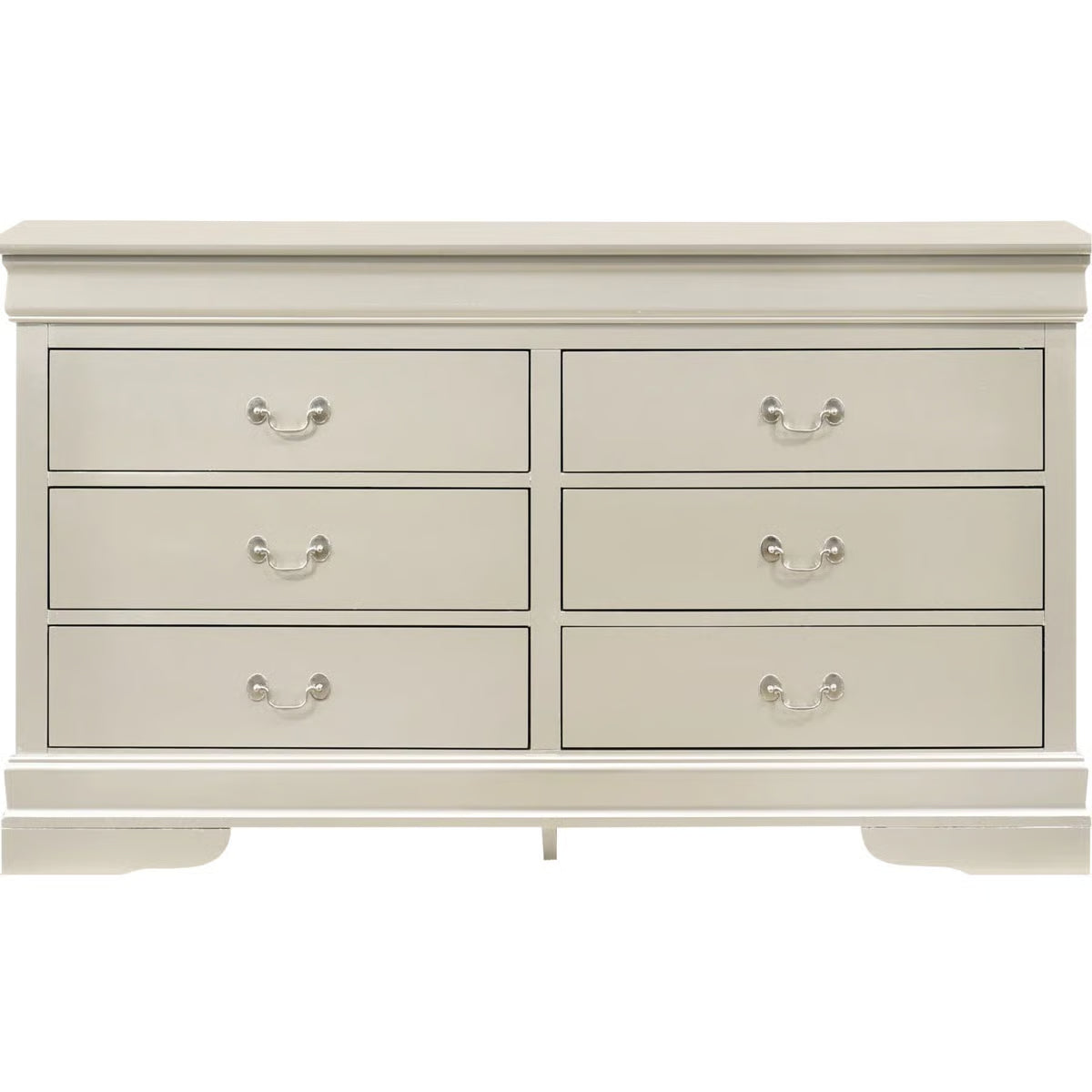 Silver Champagne Classic Dresser – Traditional Chest, Metal Gear Drawers & Elegant Design at OUCH CART  -OUCH CART |Dressing table