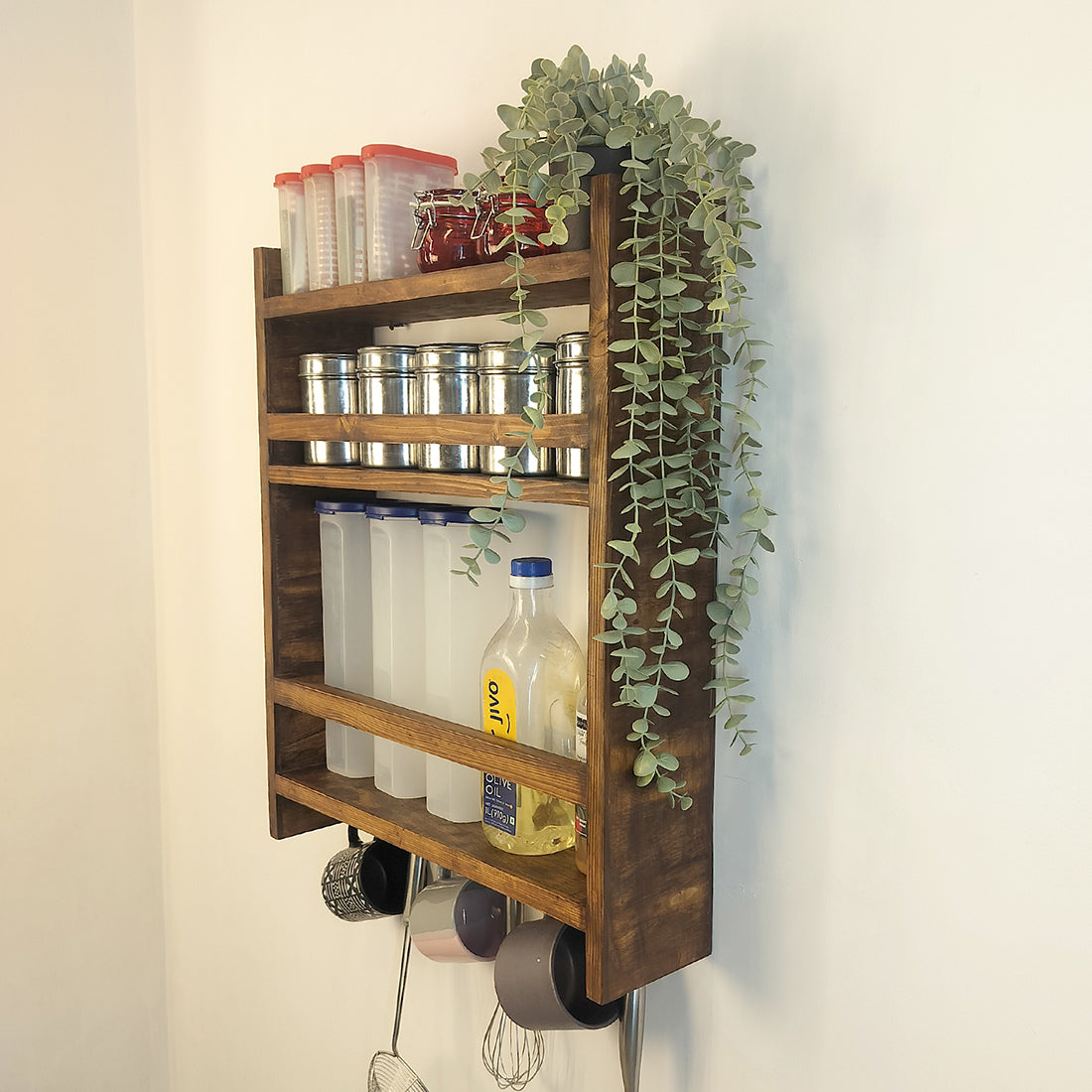 Claudia Wooden Kitchen Storage Rack