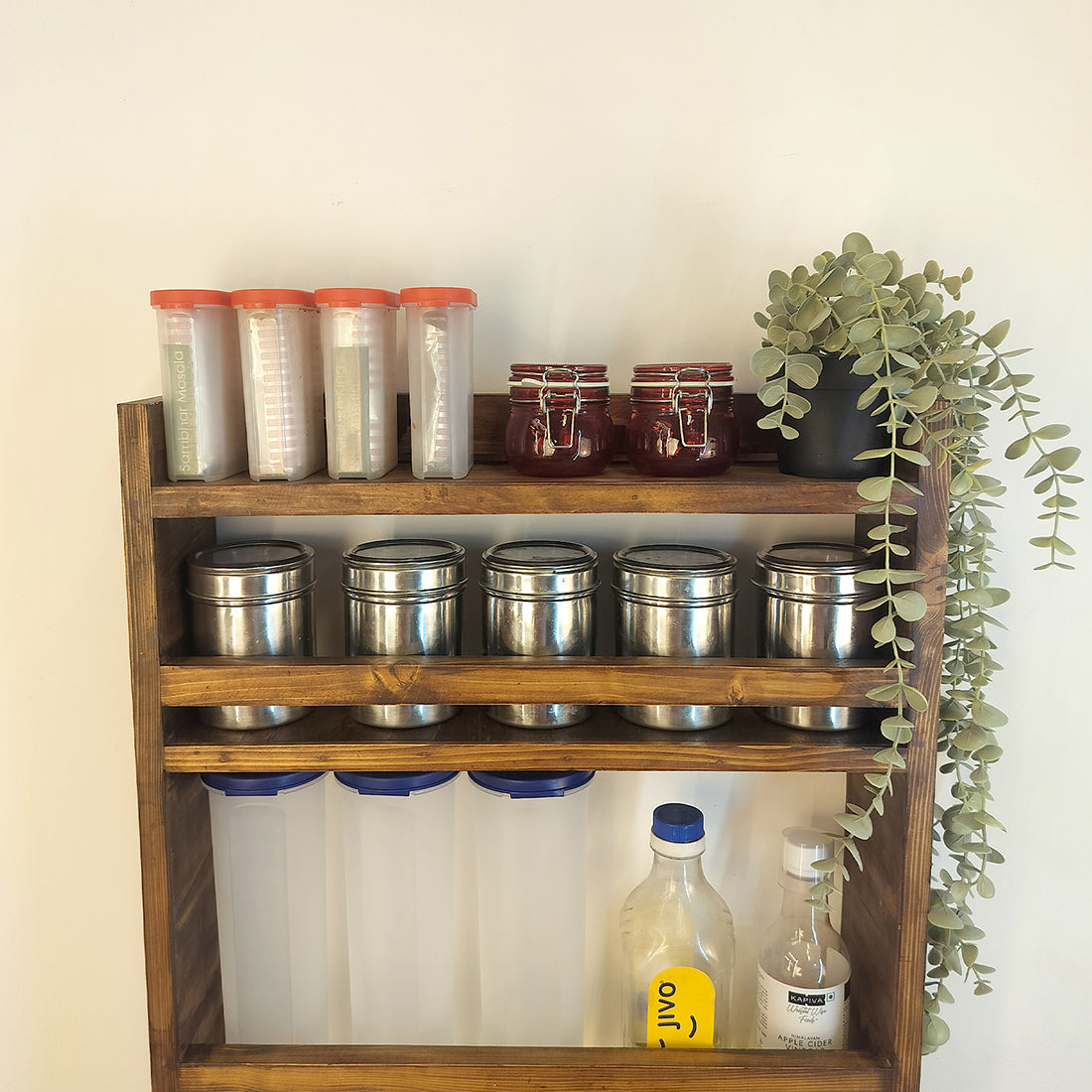 Claudia Wooden Kitchen Storage Rack
