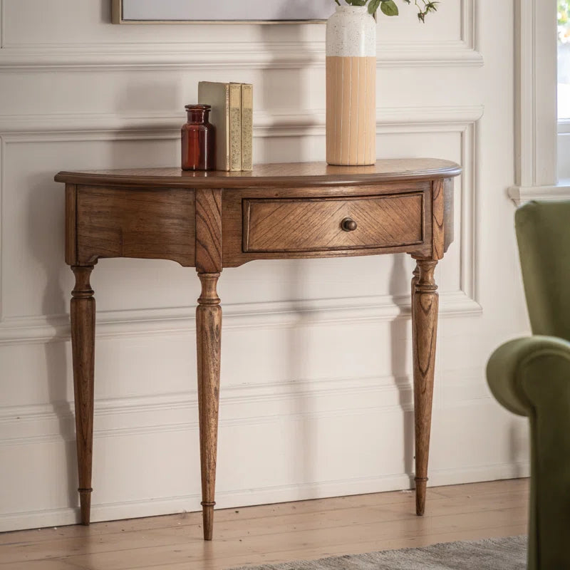 Ella Solid Wood Top Console Table