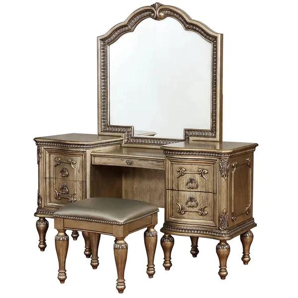 Amkalsor Vanity Luxury Dressing Table with stool with miror - Ouch Cart 