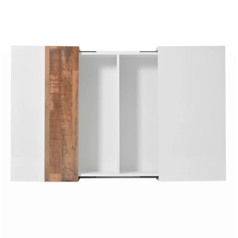 Square Coffee Table  Sliding Top & Hidden Storage – Walnut High Gloss Finish