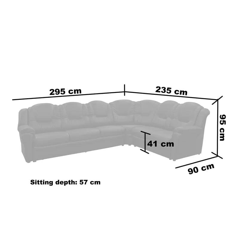 Colin 4 - Piece Upholstered Corner Sofa - Ouch Cart 