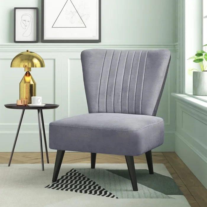 Collin Upholstered Slipper Chair - Ouch Cart 