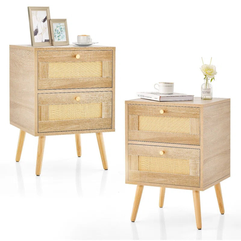 Dayha Manufactured Wood Bedside Table