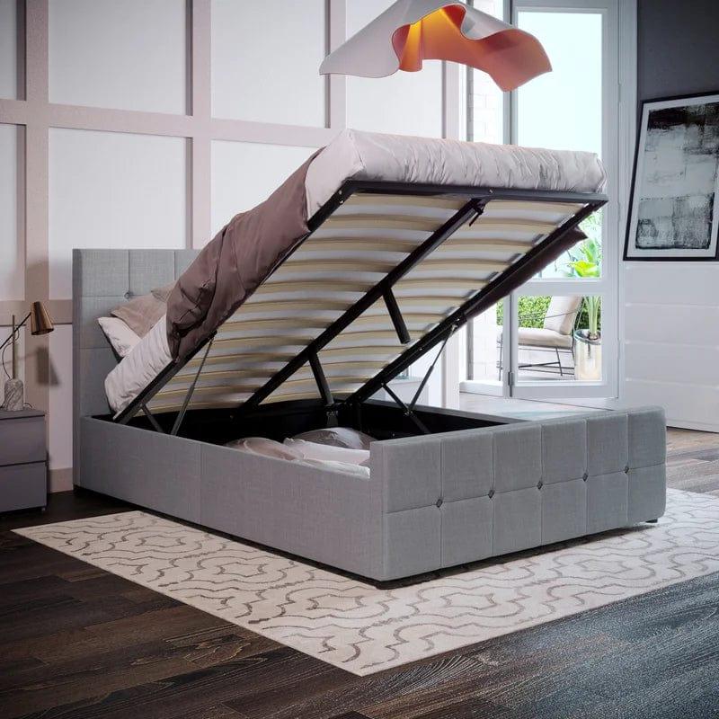 Connell Upholstered Ottoman Bed - Ouch Cart 