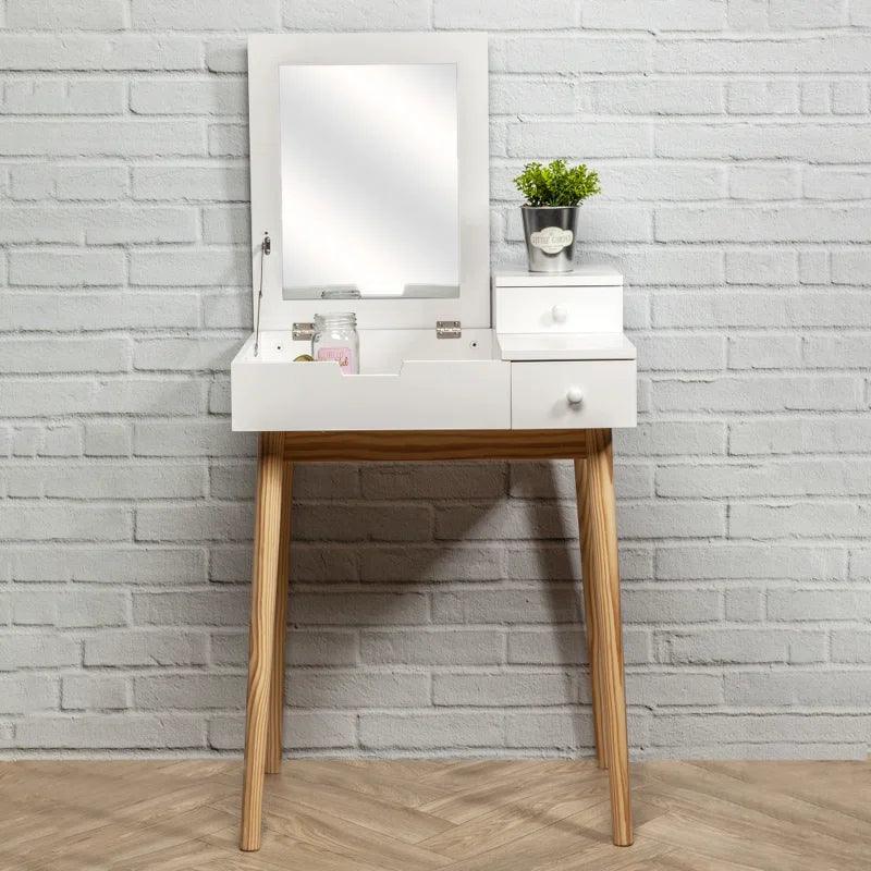 Norma Dressing Table with Mirror - Ouch Cart 