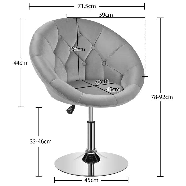 Cotati Wide Tufted Swivel Tub Chair - Ouch Cart 