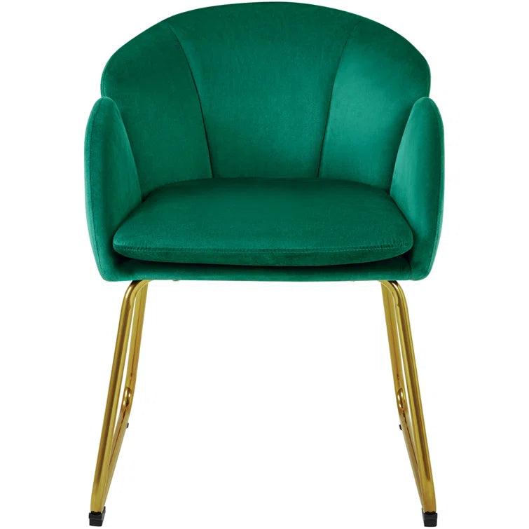 Cotati Wide Velvet Tub Chair - Ouch Cart 