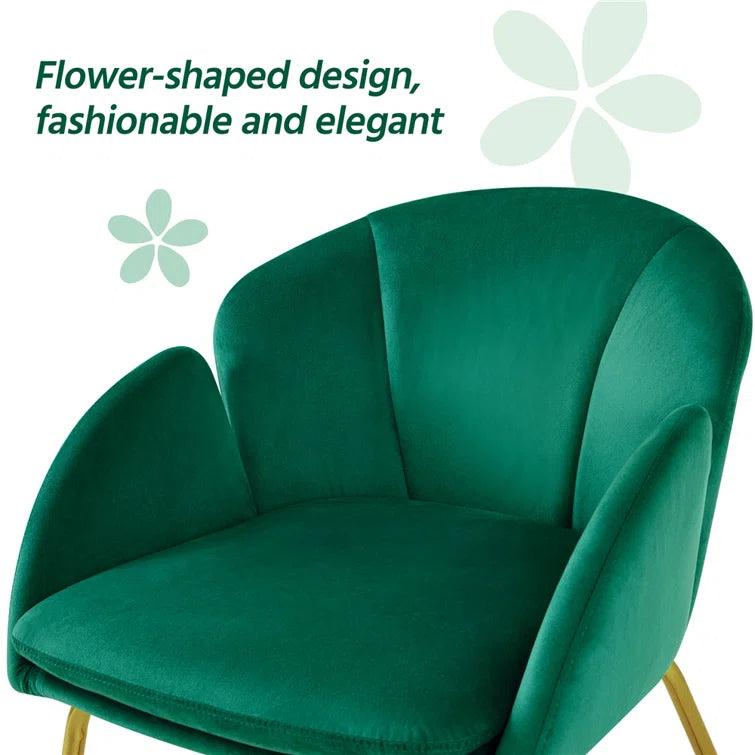 Cotati Wide Velvet Tub Chair - Ouch Cart 
