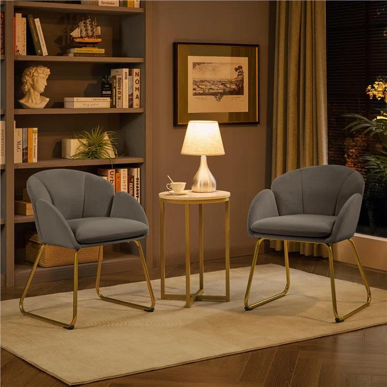 Cotati Wide Velvet Tub Chair - Ouch Cart 