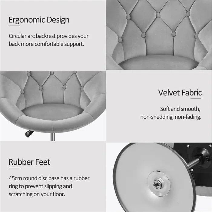Cotati Upholstered Swivel Barrel Chair - Ouch Cart 