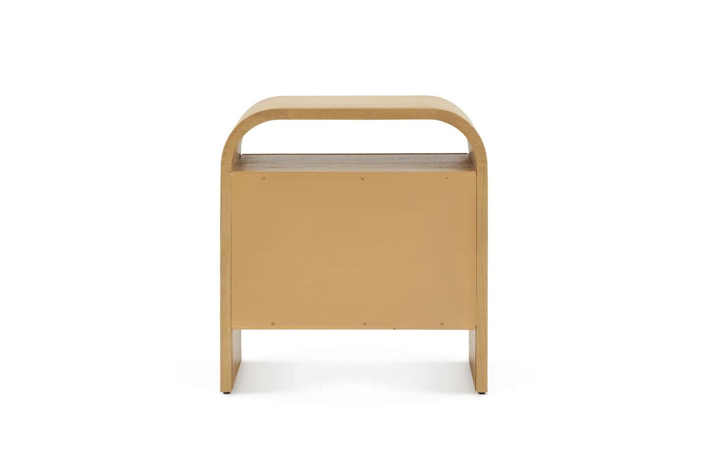 Crescent 2-Drawer Nightstand - Ouch Cart 