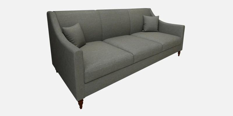 Fabric 3 Seater Sofa In Steel Grey Color - Ouch Cart 