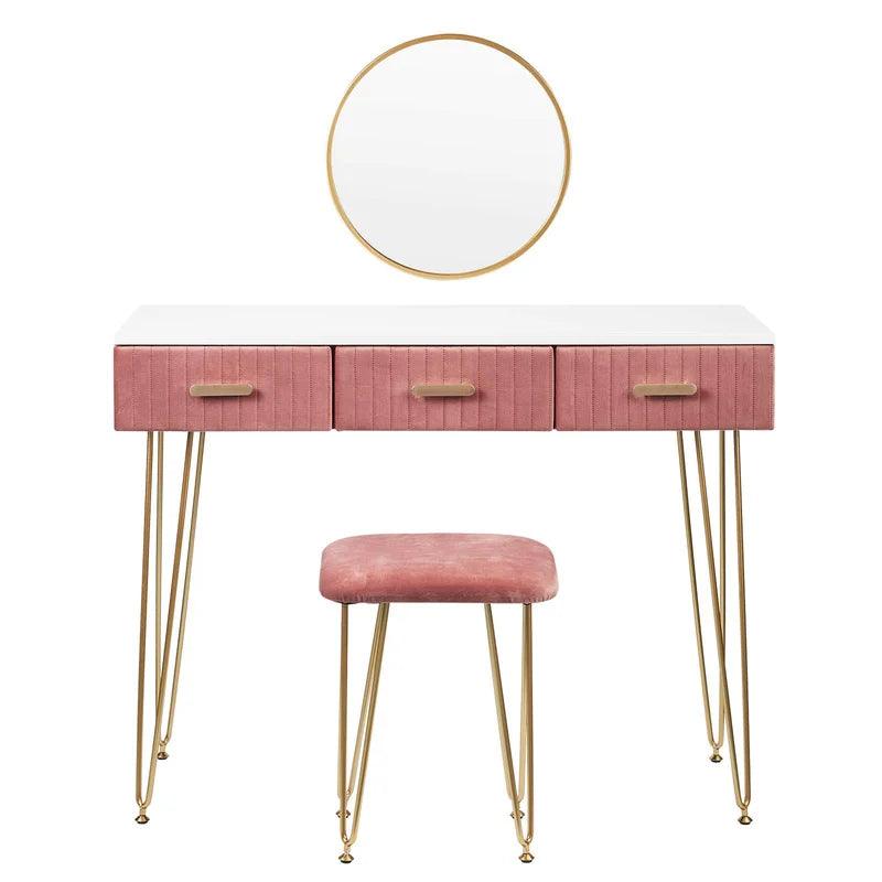 Alexey Dressing Table with Mirror - Ouch Cart 