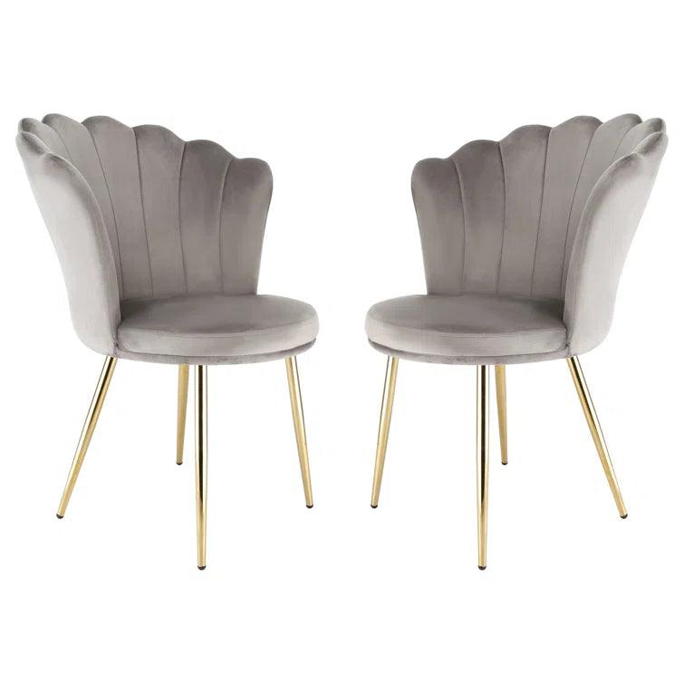 Daisy Velvet Accent Chair (Set of 2) - Ouch Cart 