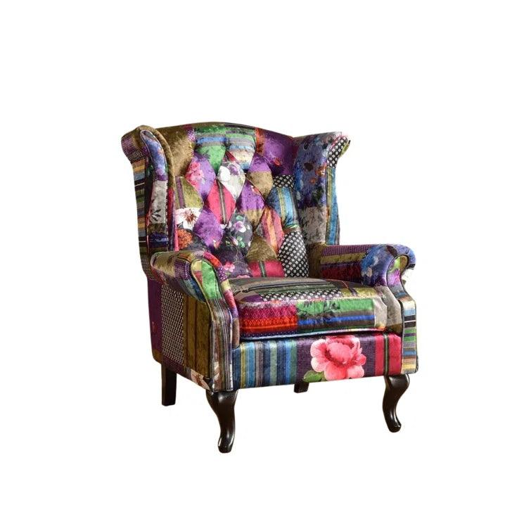 Danaye Upholstered Wingback Chair - Ouch Cart 