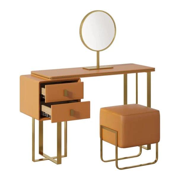 Ethan Vanity dressing table with mirror with stool - Ouch Cart 