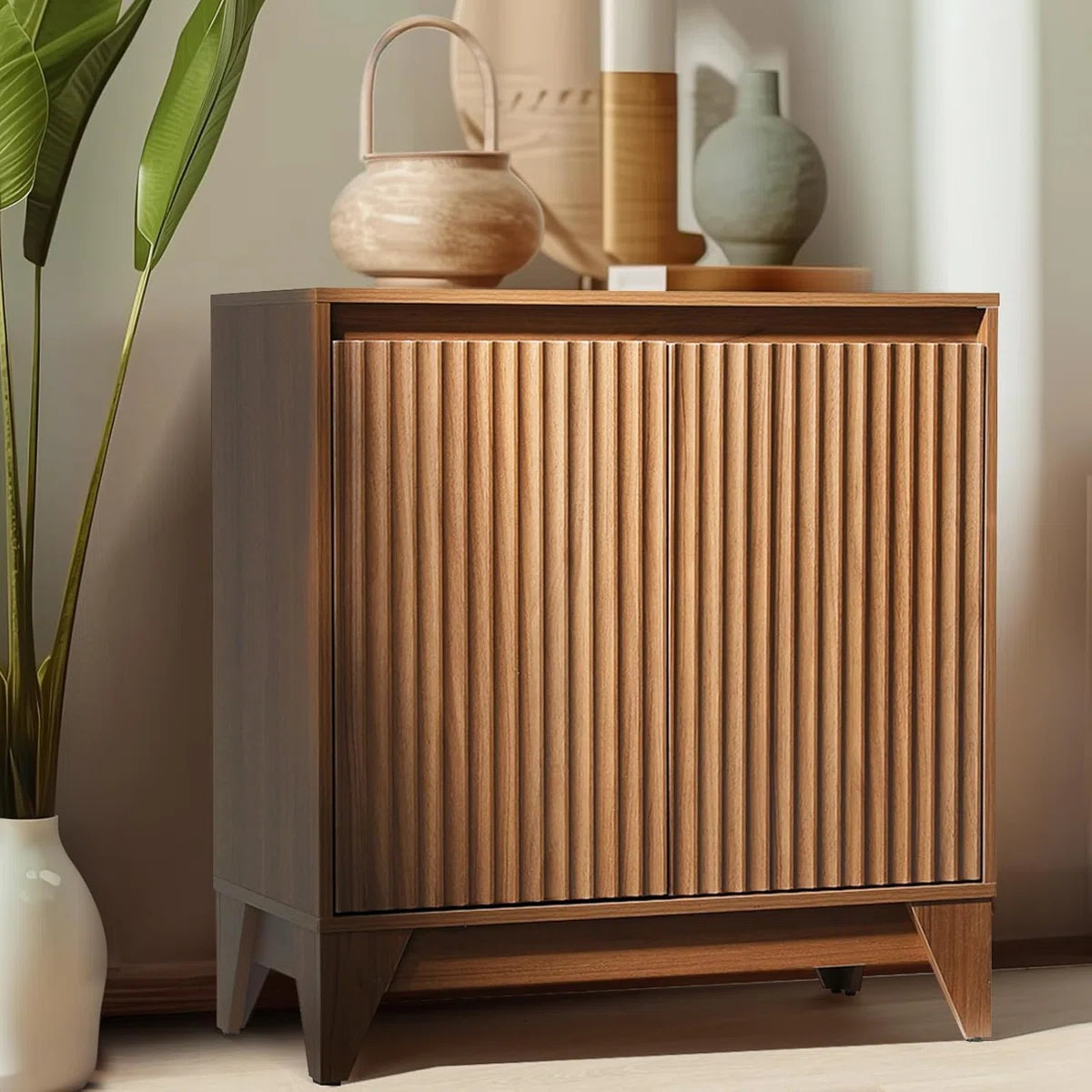 2 - Door Accent Cabinet With Adjustable Shelf