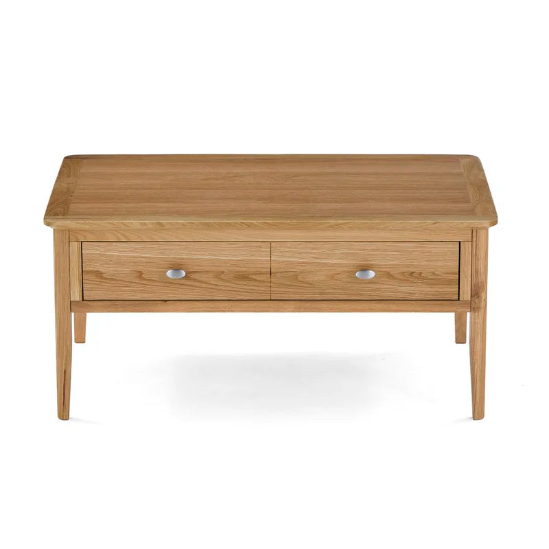Mikaela Solid Wood Coffee Table with Storage