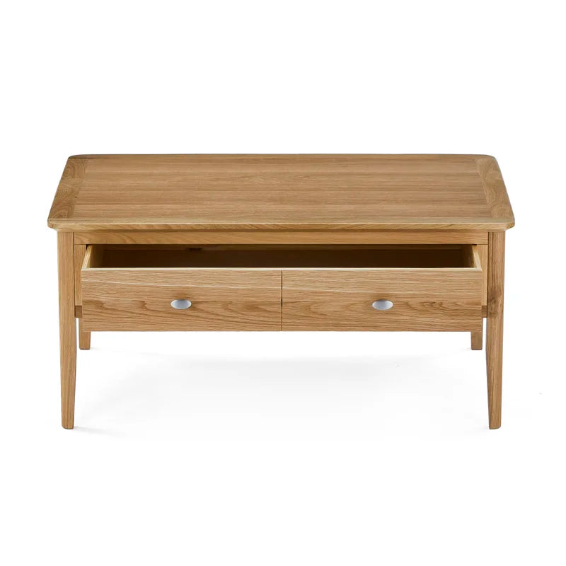 Mikaela Solid Wood Coffee Table with Storage