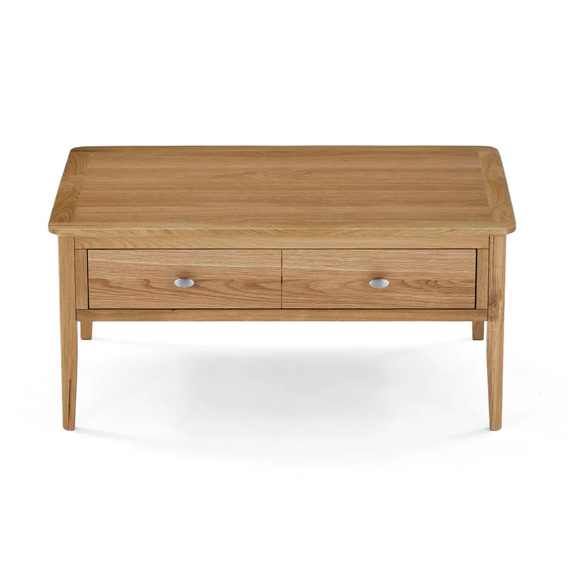 Mikaela Solid Wood Coffee Table with Storage